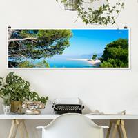 Klebefieber Panorama Poster Natur & Landschaft Hidden Paradise