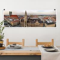 Klebefieber Panorama Poster Architektur & Skyline City of Munich