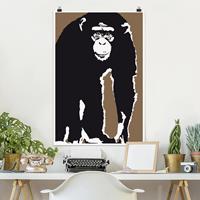 Klebefieber Poster Tiere No.TA10 Schimpanse