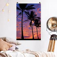 Klebefieber Poster Strand Palms