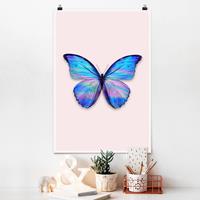 Klebefieber Poster Tiere Holografischer Schmetterling