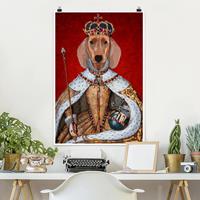 Klebefieber Poster Tiere Tierportrait - Dackelkönigin