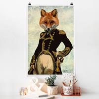 Klebefieber Poster Tiere Tierportrait - Fuchsadmiral