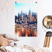 Klebefieber Poster Architektur & Skyline Manhattan Skyline Urban Stretch