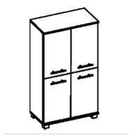 schildmeyer Isla Highboards, 60 cm, weiß