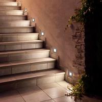 farobarcelona LED Wand-Einbauleuchte FROL IP65 Nickel-Matt - FARO BARCELONA