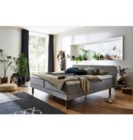 ATLANTIC home collection Boxspringbett, mit 7-Zonen-Taschen-Federkernmatratze und Latex-Topper
