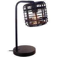 Brilliant Zwarte tafellamp Crosstown 93057/76