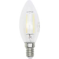 lightme LED EEK A++ (A++ - E) E14 Kerzenform 4W = 40W Warmweiß (Ø x L) 35mm x 97mm dimmbar, Filame S020501 - 