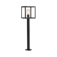 Qazqa Moderne Buitenlamp Paal Zwart 100 Cm - Rotterdam