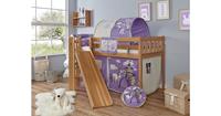 TICAA Podestbett Ekki Vertikal Buche Natur natur Gr. 90 x 200