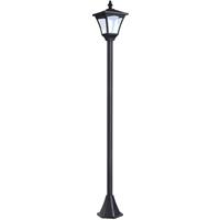 outsunny Gartenlaterne Solar Laterne 10 Lumen Schwarz H120cm - 