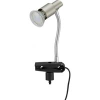 briloner LED Klemmleuchte matt-nickel - 