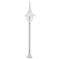 vidaxl Garten-Pollerleuchte E27 120 cm Aluminium Weiß - 