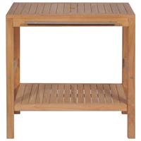 vidaxl Waschtischunterschrank Teakholz Massiv 74 x 45 x 75 cm - 