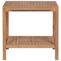 vidaxl Waschtischunterschrank Teakholz Massiv 74 x 45 x 75 cm - 