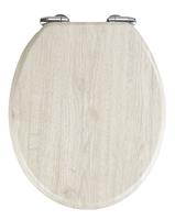 wenko WC-Sitz Eiche Grau Toilettendeckel Toilettensitz WC Brille WC Deckel Klositz