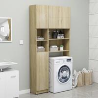 vidaXL Badkamerkast 32x25,5x190 cm bewerkt hout sonoma eikenkleurig