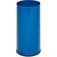 var Schirmständer, Höhe 610 mm - Vollblech, verzinkt - enzianblau RAL 5010