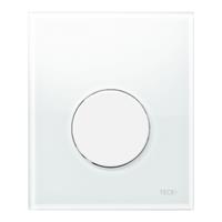 Urinoir Bedieningsplaat TECE Loop Glas Wit 10,4x12,4 cm (met witte toets)