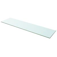 vidaXL Schappen 2 st 100x25 cm glas transparant