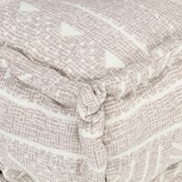 vidaxl Modularer Pouf Beige Stoff - 