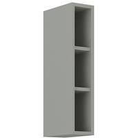 küchenpreisbombe Hängeschrank Regal 15 cm Bianca Grey Rose - Grau Küchenzeile Küchenblock Vario - KÜCHEN PREISBOMBE