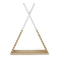 CHILDWOOD Zwevende plank Tipi essenhout wit WSTIPI