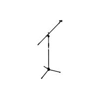 Ibiza Microfoonstatief met telescopische boom