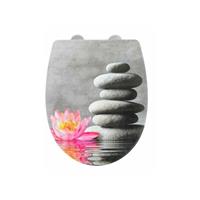 wenko WC-Sitz Water Lily mit Relief