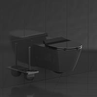 SCHÜTTE Toiletbril SLIM BLACK duroplast