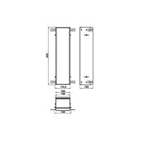 emco asis module Einbaurahmen für Asis Module mit 654mm - 974000041