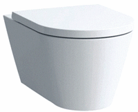 laufen Kartell Wand-WC, Tiefspüler, spülrandlos, 545x370x355, Farbe: Snow (weiß matt) - H8203377570001