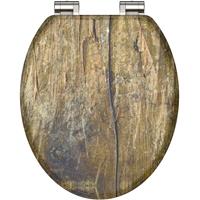 eisl Holzkern WC-Sitz GREY STEEL, mit Absenkautomatik , 80123