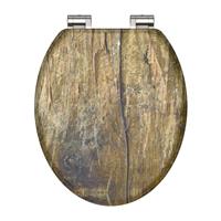 schütte Toilettensitz Solid Wood MDF Braun - 