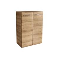 fackelmann MILANO Doppel Midischrank 60 cm, Braun hell-'84262' - 