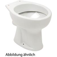 aquasu ' Stand-WC | Flachspüler | Abgang waagerecht | Weiß | Toilette | Gäste-WC | Bad | Badezimmer | Klo | Keramik