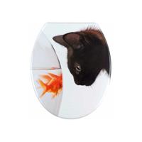 wenko WC-Sitz Fish & Cat Klodeckel Toilettenbrille Toilette WC Deckel Klobrille WC