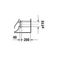 duravit Stand-WC Kombi DuraStyle Basic, Weiß, 650m riml, TS, Abg.waagr, var.Zul, , 2182090000