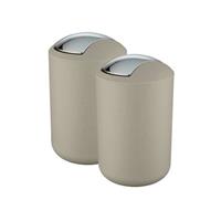 Home24 Prullenbak Brasil 6,5L (set van 2), home24