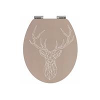 WENKO Toiletzitting STAG MDF/bamboe, met soft-closemechanisme (1 stuk)