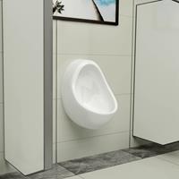 vidaxl Wandurinal mit Spülventil Keramik Weiß