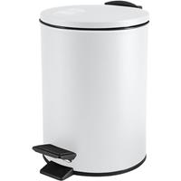 Spirella Pedaalemmer Cannes - wit - 3 liter etaal 17 x H25 cm oft-close - toilet/badkamer - Pedaalemmers