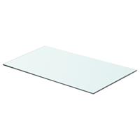 vidaXL Schappen 2 st 60x45 cm glas transparant