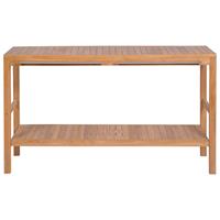 vidaxl Waschtischunterschrank Teakholz Massiv 132 x 45 x 75 cm - 