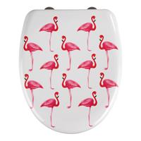 wenko Premium WC-Sitz Flamingo Klodeckel Toilettenbrille Toilette WC Deckel Klobrille