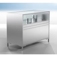 LINK balievitrine, 1/3 van glas voorzien, h x b x d = 900 x 1200 x 600 mm