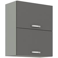 küchenpreisbombe Küchen Hängeschrank 60 Grey Hochglanz Grau Küchenzeile Küchenblock Küche Vario - KÜCHEN PREISBOMBE