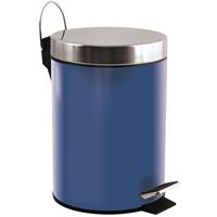 Spirella MSV Prullenbak/pedaalemmer etaal arine blauw - 3 liter - 17 x 25 cm - Badkamer/toilet - Pedaalemmers