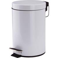 Msv Badkamer/toilet Pedaalemmer - Wit - 3 Liter - 17 X 25 Cm